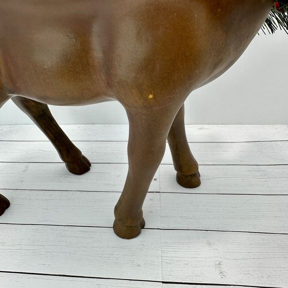 Large Resin Votive Candle Reindeer - Picture 6 of 16